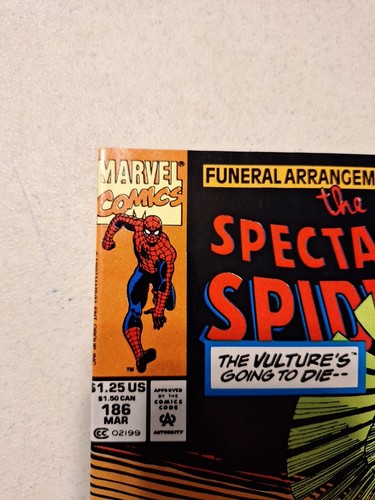 The Spectacular Spider-Man #186 (Marvel Comics März 1992) Sehr guter Zustand, Newstand - Bild 2 von 12