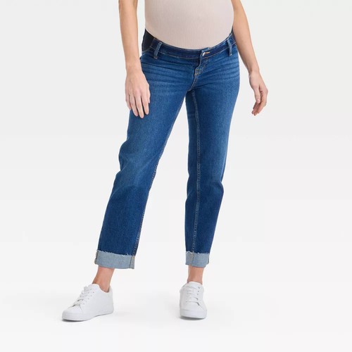 Under Belly Low-Rise Straight Maternity Pants - Isabel Maternity by Ingrid &