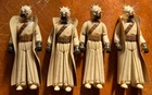 1977 Vintage Star Wars Tusken Raider Sand Person People X4 Figures Army Lot