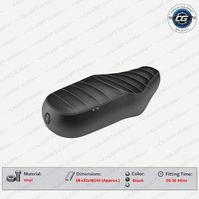 Black Deluxe Touring Dual Seat for Royal Enfield Interceptor 650 1990472 - Bild 1 von 4