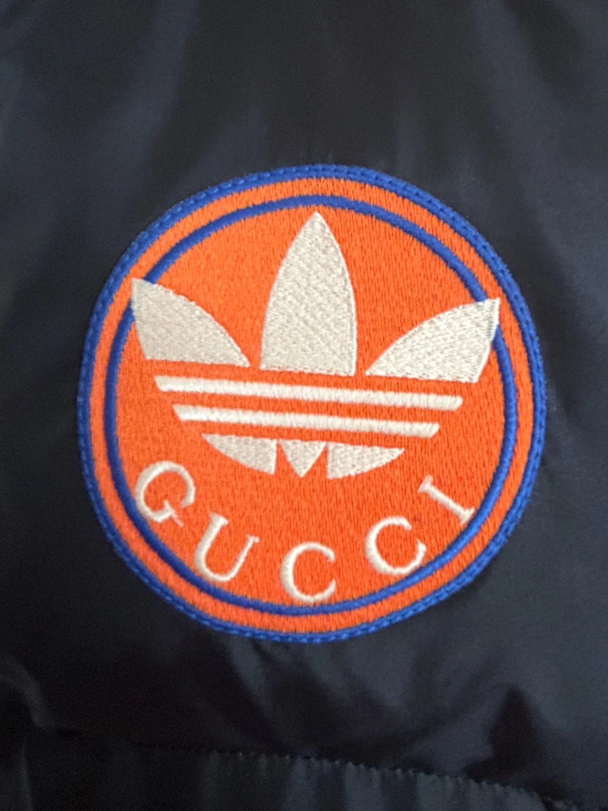 NWT Gucci x adidas Down Puffer Jacket – Navy (Style 713712 ZALUJ 4210) image 5