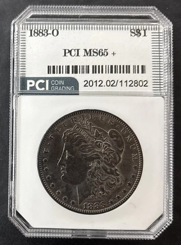 1883-O  $1 Morgan Silver Dollar PCI MS-65 Mint State  Toned Obverse