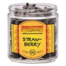 100x Wild Berry Incense Cones - Strawberry - USA Made 1" Tall