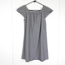 Madewell Dress Womens SZ S Melody Shirt Dress Striped Off the Shoulder Mini