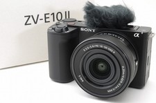 SONY ZV-E10 II ZV-E10M2K Vlog Mirrorless Camera Black w/ SELP16502 w/Box -Mint-