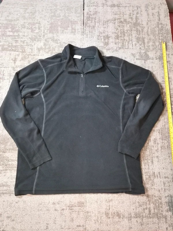 Chaqueta Pullover Columbia Negra Polar Talla Grande