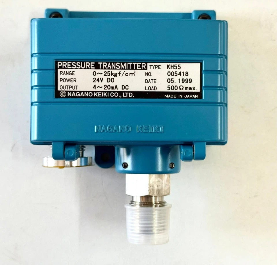 NAGANO KEIKI KH55 Pressure Transmitter 0-25Kgf/cm2 24VDC 4-20mA - Image 2 of 4