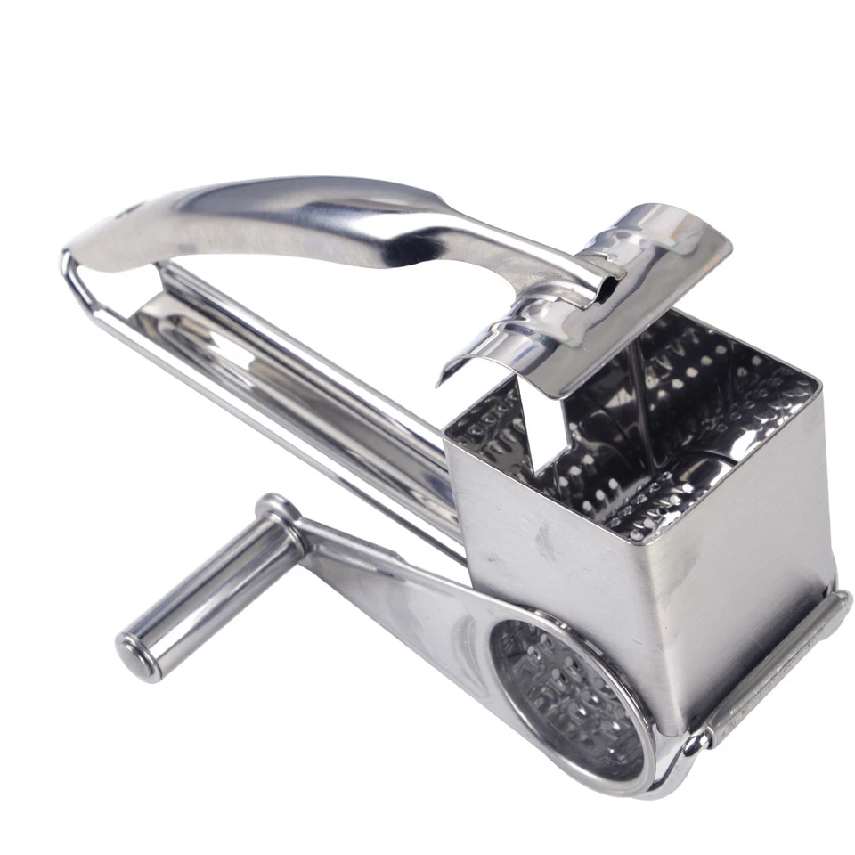 Edelstahl Käsereibe Parmesanreibe Käsemühle Küchenreibe Trommelreib Tool - Bild 2 von 3