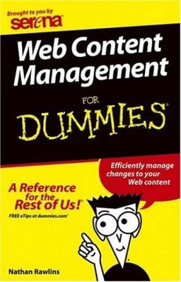 Web Content Management for Dummies  - Paperback, by Rawlins Nathan - Acceptable