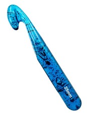 Weabetfu 25mm Large Crochet Hook,Huge Hooks for Chunky 25mm, Blue