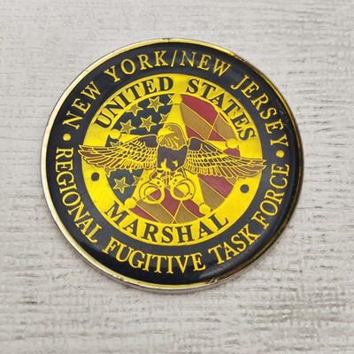 United States Marshal Regional Fugitive Task Force DOJ Challenge Coin