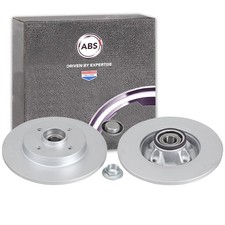 2x A.B.S. BREMSSCHEIBEN 268mm HINTEN passend für CITROËN BERLINGO C4 DS4 DS5 DS