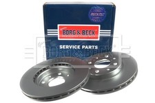 Image of BORG & BECK BBD4406 Brake Disc Front Fits Fiat 500 C Panda Hatchback Van Ford KA