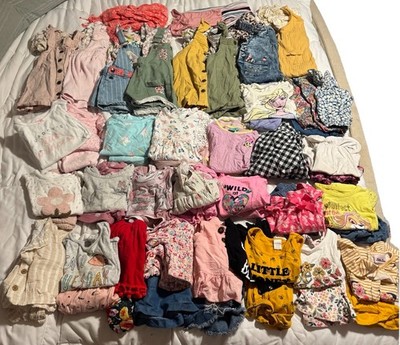 Toddler Girl 67 Pcs Summer 36 Matching Outfits Lot 24M 2T Shirts Shorts Pants