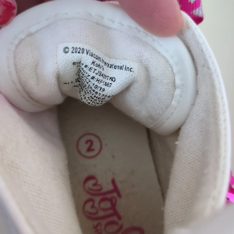 Zapatos de caña alta JoJo Siwa Star para niñas niños niñas talla 2 Foto 4 de 4