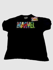 Image of Marvel Logo T-shirt Black Official XXL