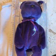 1997 Ty Princess the Bear Beanie Baby  Tags Mint, PE Pellets, No-Space Swing Tag