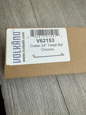 ICO V62153 Bath Volkano Crater 24" Towel Bar, Chrome *Scratches*