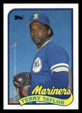 Terry Taylor 1989 Topps #597 Seattle Mariners Baseball *144D