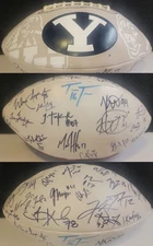 BYU Brigham Young University Cougars TEAM SIGNED Autograph FOOTBALL Year Unknown
