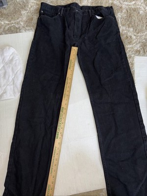 Levi Strauss Black Jeans W42 L36 Excellent Condition 34  Inseam