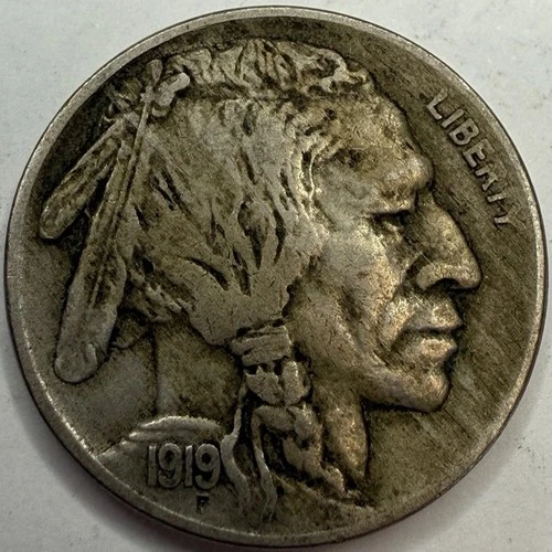 1919 Buffalo Nickel Exact Coin Imaged #BF662