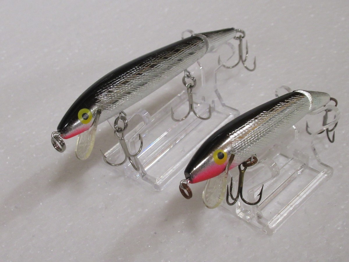 Leurre De Pêche Vintage Rebel Humpback Float 2501, Noir Argent, 1,75m 0,3 Oz - Neuf