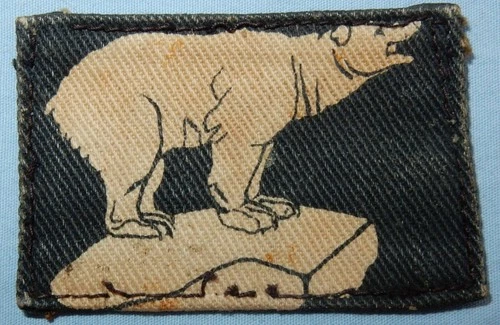 WW2 49th WEST RIDING PRINTED FORMATION SIGN MILITARY PATCH BADGE WORLD WAR II