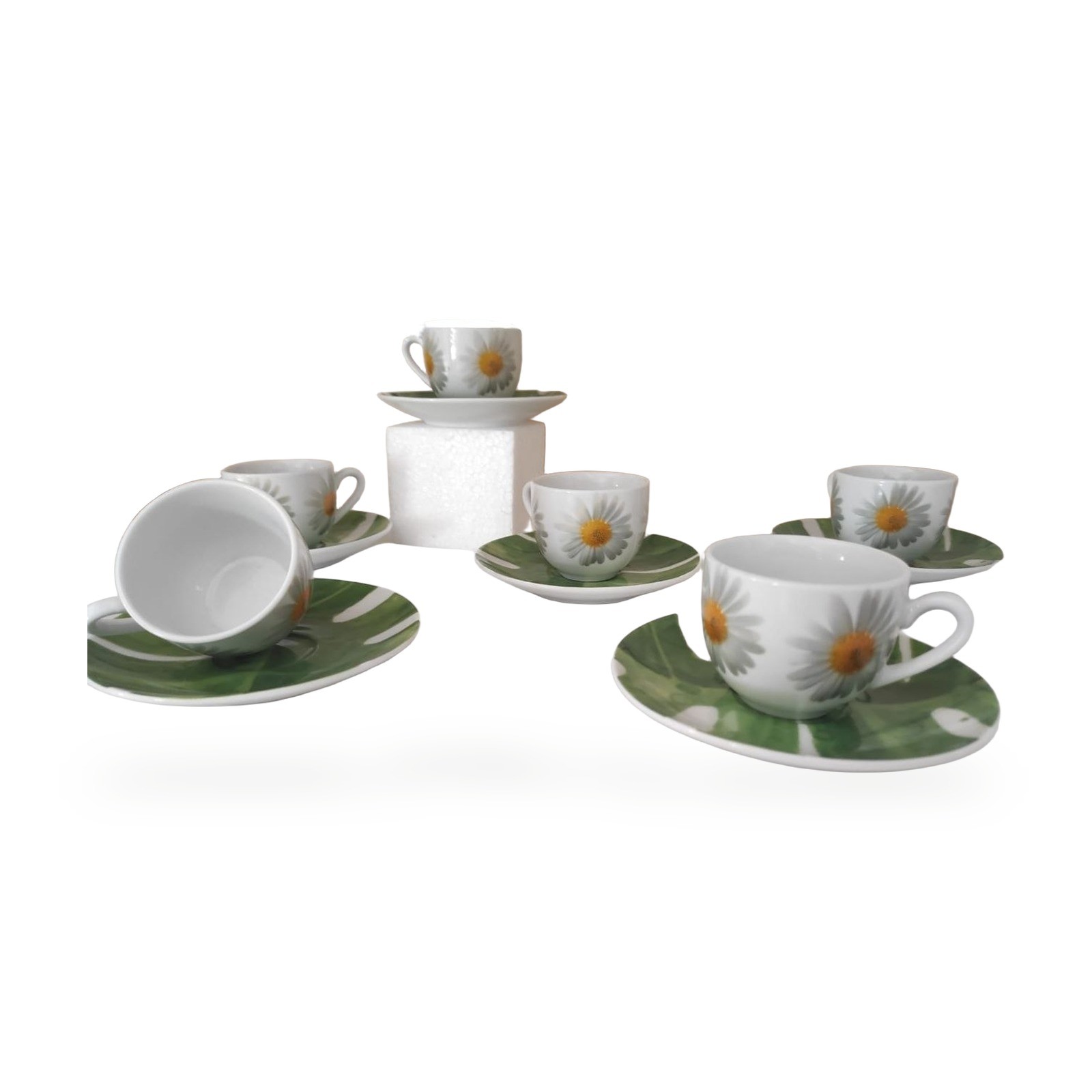 Servizio Tazze Margherita 6 Pezzi idea regalo