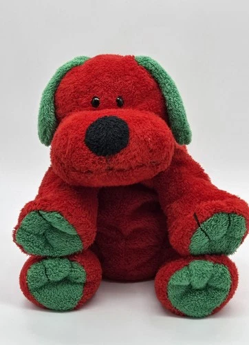 Vintage 2006 TY Pluffies Jingles The Red Dog Plush Toy 100% TyLux