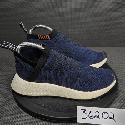Adidas NMD CS2 Shoes Womens Size 7 Blue Knit Mid Top Slip On Boost Sneakers