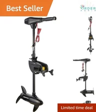 Saltwater Trolling Motor 36lb Thrust Transom Mount 12V Electric for Fresh Water