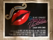 Original 1982 Blake Edwards' VICTOR VICTORIA Half Sheet Movie Poster MGM/United