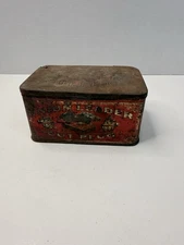 Union Leader Cut Plug Tobacco Tin – Hinged “Lunch Pail” Eagle – Rough Lid