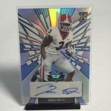 ZAMIR WHITE 2022 LEAF VALIANT AUTO BA-ZW1 BLUE RC SSP /10 ROOKIE NM CARD RAIDERS. rookie card picture