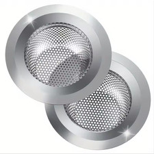 2PCS Kitchen Sink Strainer 4.5 Stainless Steel Mesh Drain Filter Wide Rim Basket