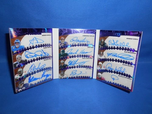 2026 LEAF SPECTACULAR AUTO X12 LAWRENCE TAYLOR AARON DONALD RAY LEWIS SHELL 3/5