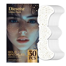 Glitter Freckles Face Tattoo, 30PCS Gold Body Temporary Tattoos