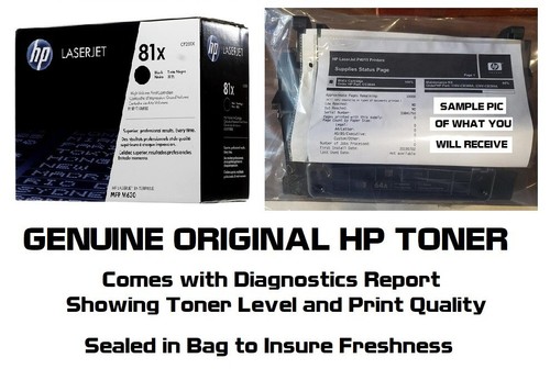 Mostly New Genuine HP 81X Toner Cartridge Printer-Tested 70% Toner NO BOX