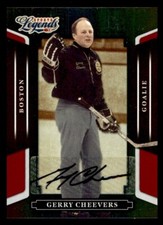 2008 Donruss Sports Legends Mirror Red Hockey #54 Gerry Cheevers Auto /568 *d3