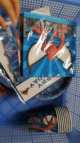 Spiderman Fiesta de cumpleaños Vajilla Decoraciones Suministros Niños Globos - Vídeo 1 de 1