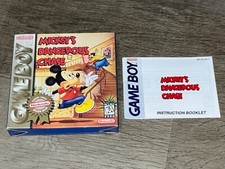 Mickey's Dangerous Chase Nintendo Game Boy Box  Manual Only No Game Excellent