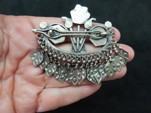 Vintage Kuchi AFGHAN Tribal Hair Barrette Z - Picture 3 of 4
