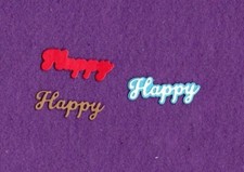 HAPPY  5 with background die cuts scrapbook cards