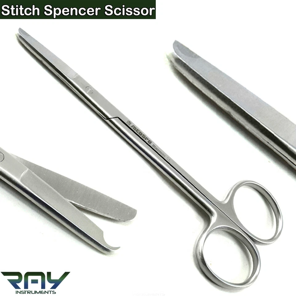4 Pcs Medical First Aid Suture Dressing Scissors BP Handle Surgical Instruments - Image 4 of 4