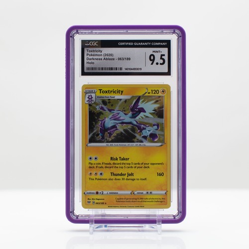 Pokemon Toxtricity #63 Holo Darkness Ablaze 2020 - CGC 9.5 Mint+