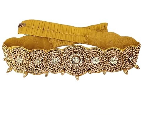 Traditional Maggam Work Cloth Saree Waist Belt stretchable Sontada
