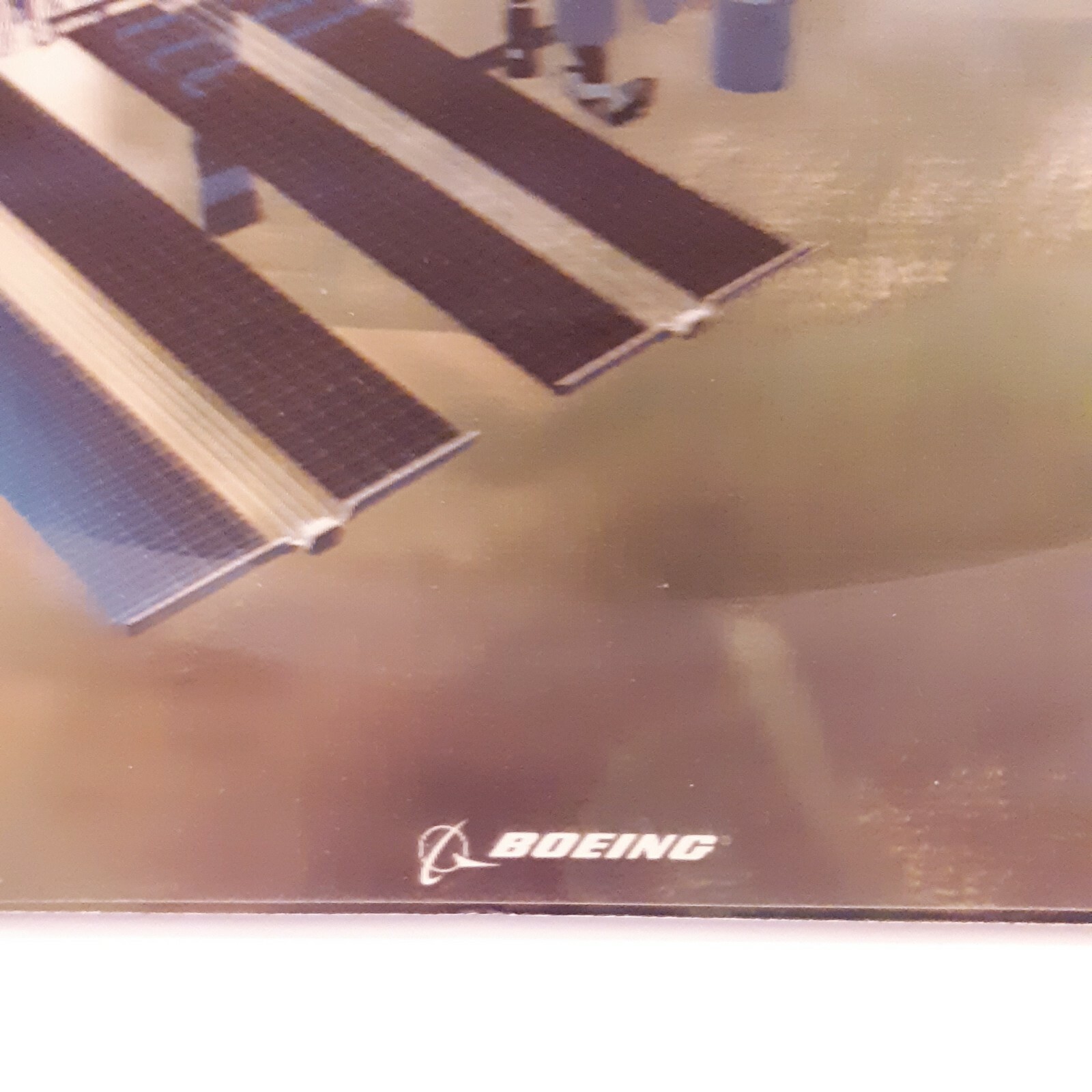 Vintage Retro Boeing Mouse Pad 3D lenticular Space Station warped 707