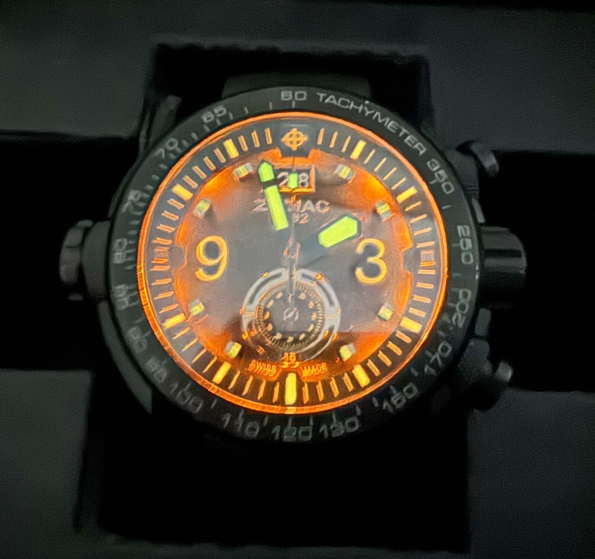 zodiac ZMX-03 ZO8536 Watch with manual & box case Swiss Quartz