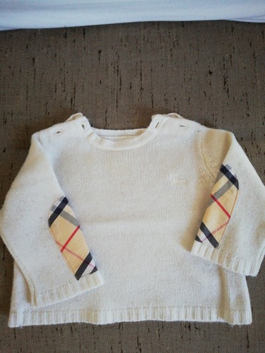 Maglione BURBERRY 6 mesi bianco buone condizioni venduto da stéphanie :) -  4256788